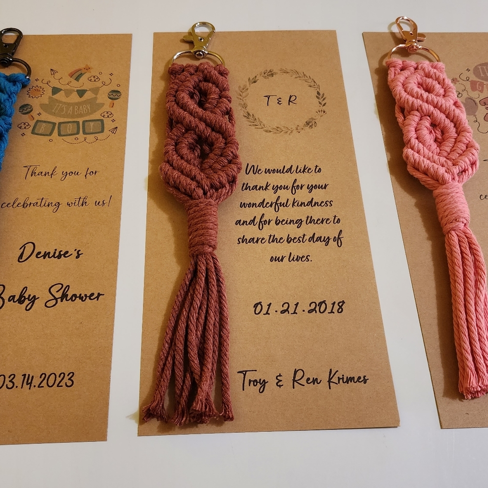 Handmade Macrame Keychains - Picture 7 of 7